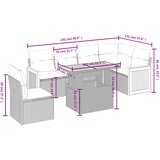  7-dijelni set vrtnih sofa sivi od poliratana | shoptok.hr