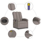  Masažni naslonjač od tkanine smeđesivi | shoptok.hr
