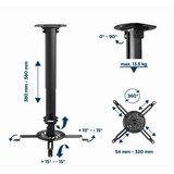 Gembird CM-B-01 univerzalni plafonski nosac za projektor rotirajuci + tilt 15°, 380-580mm | ePonuda.com