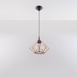 Nice Lamps viseča svetilka v naravni barvi z lesenim senčnikom ø 27,5 cm toranja – Cene