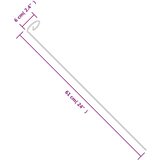  Kolci za vrtne biljke 20 kom tamnozeleni 61 cm čelični | Eponuda.com