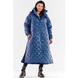 Awama Woman's Coat A537 Navy Blue | Shoptok.si