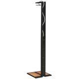 tuš crni 50x55x224 cm od poliratana i bagremovog drva | Eponuda.ba