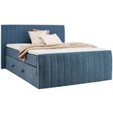 CARRYHOME POSTELJA BOXSPRING 160 cm x 200 cm , tekstil modra | Shoptok.si
