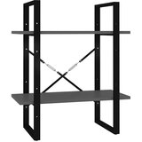 Ormarić za knjige 5 razina sivi 60x30x175 cm konstruirano drvo | shoptok.hr