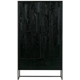 WOOOD Crni ormarić od čvrste jeseni 85x149 cm Silas – Cijene