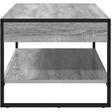 vidaXL Klubska miza Siva Sonoma 80 x 50 x 40 cm Konstruiran les | Shoptok.si