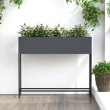 vidaXL saksija antracitna metal 100 x 26 x 82 cm dekorativni vložki Cene