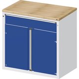 ANKE omarica za pult za izdajo materiala in orodja, 1 predal, 2 vrat, 1 polica, siva | Shoptok.si