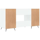  Radni stol visoki sjaj bijeli 140x50x75 cm konstruirano drvo | shoptok.hr