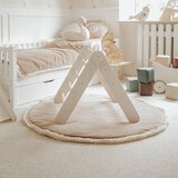 MeowBaby Trikotnik iz lesa belega bora 60x60x60 cm Montessori - | Shoptok.si
