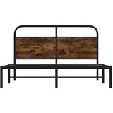  Posteljni okvir brez vzmetnice 135x190 cm dim. hrast inž. les, (21611055) | Shoptok.si