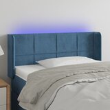 vidaXL LED uzglavlje tamnoplavo 103x16x78/88 cm baršunasto Cijene