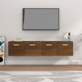 Maison Chic Stenska omarica - Zidna omarica 2 kosa rjav hrast 80x35x36,5 cm konstruiran les iu1099, (22063081) | Shoptok.si