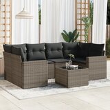 vidaXL 7-dijelni set vrtnih sofa sivi od poliratana Cijene
