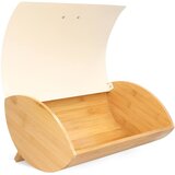 Brandani Posoda za kruh 30,5x24,5xh16cm / slonovina / kovina, les, (5000199024) | Shoptok.si