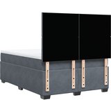  Krevet s oprugama i madracem tamnosivi 160x200 cm baršunasti | shoptok.hr