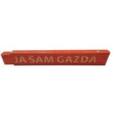  Zidarski metar (Duljina: 2 m, Natpis: Ja sam gazda, Boja: Crvene boje) | shoptok.hr