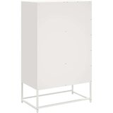 vidaXL Visoka omara bela 68,5x39x111,5 cm hladno valjano jeklo | Shoptok.si