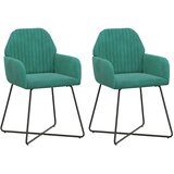 vidaXL Trpezarijske stolice 2 kom. Baršun Tirkizna 55 x 50 x 84 cm - Tirkizna 2 | shoptok.hr