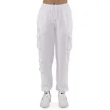 Hlače cargo Woman Sweatpants Cargo Outdoors Bela