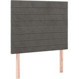  Krevet box spring s madracem LED tamnosivi 100x200 cm baršun | shoptok.hr