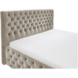 Cantus oblazinjena postelja 200 cm x 180 cm , tekstil bež | Shoptok.si