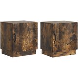  Noćni ormarić 2 pcs Dimljeni hrast 43 x 34,5 x 47 cm | Shoptok.si