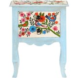  Ročno barvana nočna omarica 40x30x50 cm trden mangov les, (20916725) | Shoptok.si