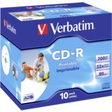 Verbatim 1x10 Data Life Plus JC CD-R 80 / 700MB, 52x, printable Cijene