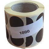  ETIKETE U ROLI FI22 MM DVOREDNE (FI 40-HILZNA) 1000/1 CRNE | shoptok.hr