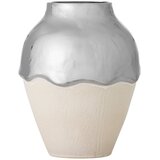 Bloomingville Kremno bela/v srebrni barvi vaza iz kamenine (višina 26 cm) Silvio – Cene