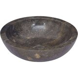 vidaXL Umivaonik sivi Ø 40 x 12 cm mramorni | shoptok.hr