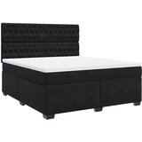 Maison Chic Box spring postelja - Vzmetna postelja z vzmetnico črna 180x200 cm žamet SL17226, (21882696) | Shoptok.si