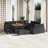  Sjedeća garnitura za vrt 13 kom. Crna poliratan 289 x 289 x 85 cm | Shoptok.si