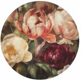  Okrugla fototapeta - Charismatic peonies 180x180 | shoptok.hr