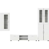  Set TV komoda FLORIN 3 kom. Bijelo Konstruirano drvo | shoptok.hr