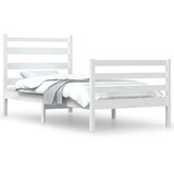 Furnova Posteljni okvir iz trdne borovine 100x200 cm bel, (21939511) | Shoptok.si