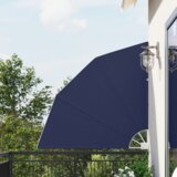 vidaXL Zaslon za zasebnost na balkonu Mornarsko modra 140 x 140 cm | Shoptok.si