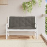  Jastuci za vrtnu klupu 2 kom tamnosivi 120x50x7 cm tkanine | shoptok.hr