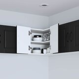  Zidni kutni ormar Crna 57 x 57 x 40 cm Konstruirano drvo | shoptok.hr