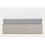 Kave Home Bež oblazinjena zakonska postelja s prostorom za shranjevanje 160x200 cm Matters – | Shoptok.si