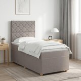  Boxspring krevet s madracem Sivosmeđa 100 x 200 cm Tkanina | shoptok.hr