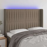  Posteljno vzglavje taupe 147x16x118/128 cm blago, (20951968) | Shoptok.si