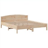 vidaXL Knjižna postelja brez vzmetnice 180x200 cm trdna borovina | Shoptok.si