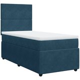 Box spring krevet s madracem tamnoplavi 80 x 200 cm baršunasti | shoptok.hr