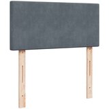 Box spring krevet s madracem tamnosivi 90x190 cm baršunasti | shoptok.hr