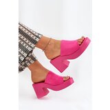 Boto Women's Heeled And Platform Slippers Fuchsia Omeisa | Shoptok.si