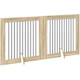  Vrata za pse s postoljem 2 pcs Hrast sonoma 100 x 100 cm | Shoptok.si