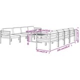  9-dijelna vrtna garnitura s jastucima aluminijska antracit | shoptok.hr